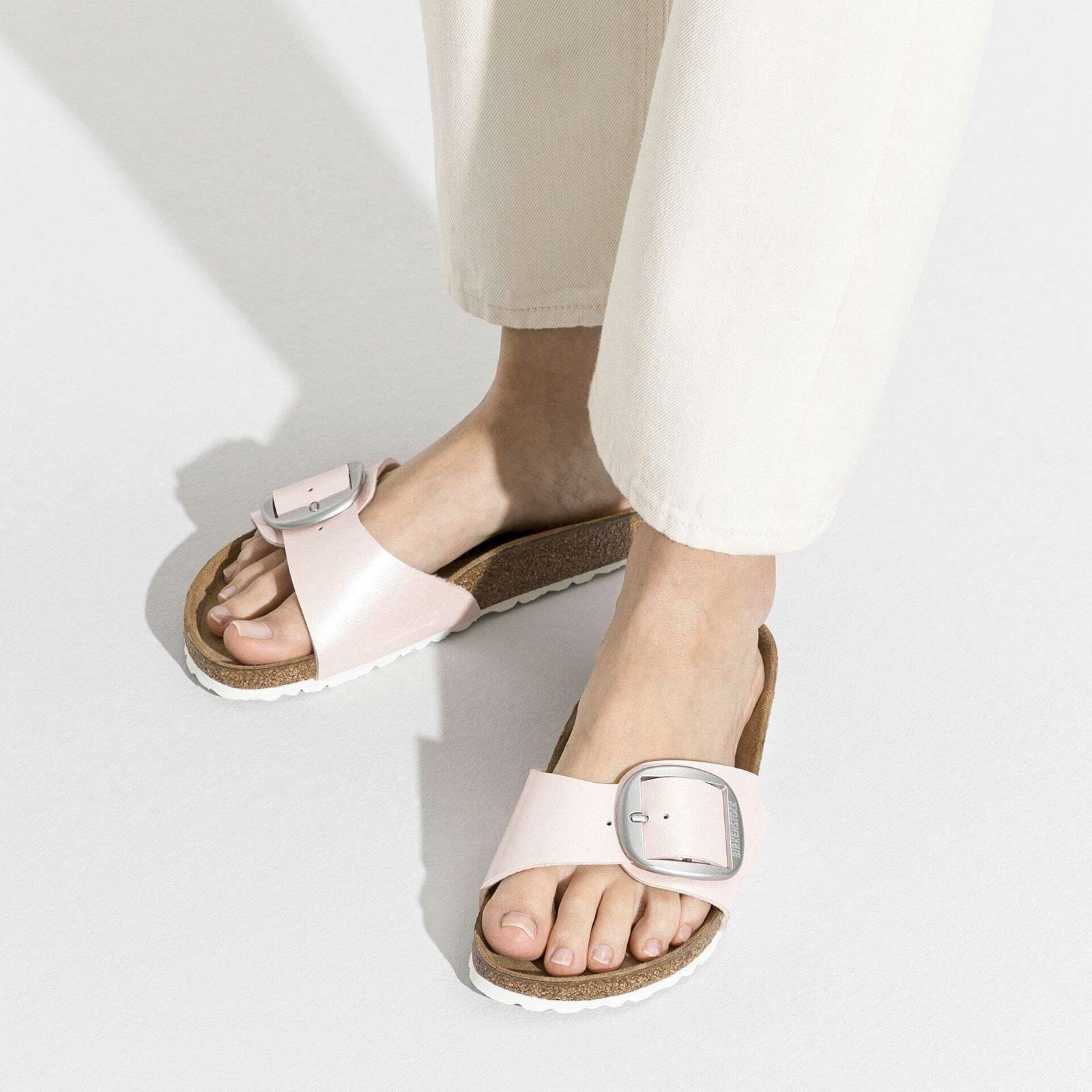 Madrid Big Buckle BF Narrow Fit graceful light rose Birkenstock