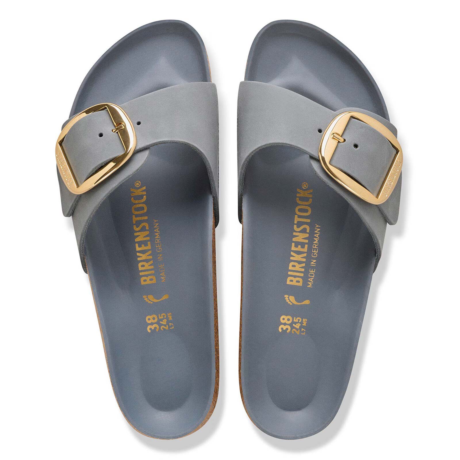 Madrid Big Buckle Narrow Fit basalt gray Birkenstock