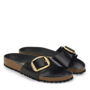 Madrid Big Buckle Narrow Fit high shine black Birkenstock