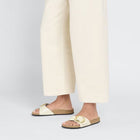 Madrid Big Buckle Narrow Fit high shine ecru Birkenstock