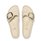 Madrid Big Buckle Narrow Fit high shine ecru Birkenstock