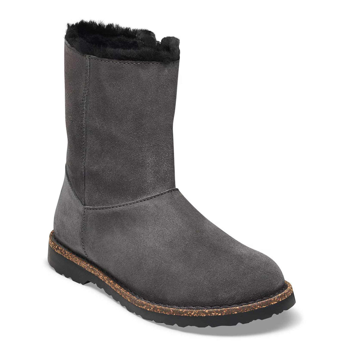 Uppsala Zip Shearling Boots Narrow Fit charcoal
