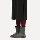 Uppsala Zip Shearling Boots Narrow Fit charcoal