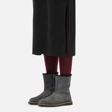 Uppsala Zip Shearling Boots Narrow Fit charcoal