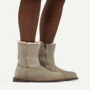 Uppsala Zip Shearling Boots Narrow Fit taupe
