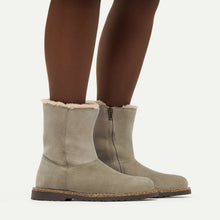 Uppsala Zip Shearling Boots Narrow Fit taupe