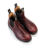 #1440 Elastic Sided Leather Boot Lined redwood