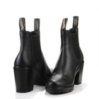 #2365 Womens Elastic Sided Heel Boot black