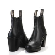 #2365 Womens Elastic Sided Heel Boot black