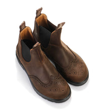 2444 Brogue Leather Boot antique brown