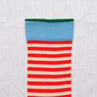 Rayures vermillon Socks RY1-37 Bonne Maison