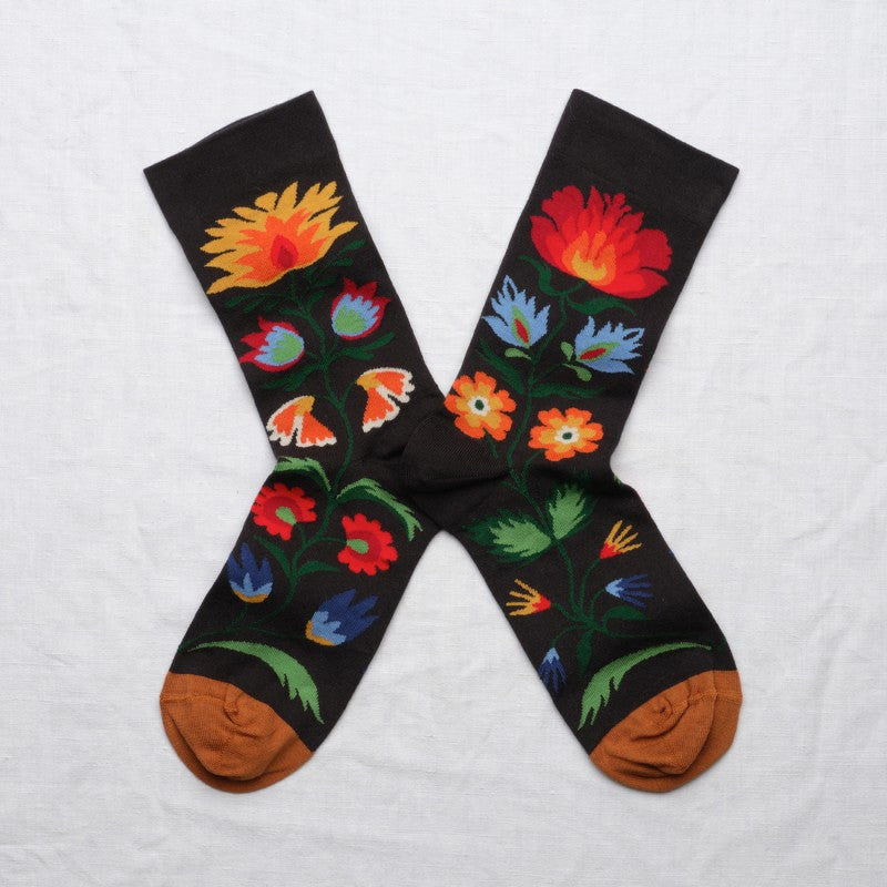 Bouquet Faux Noir Socks PK101