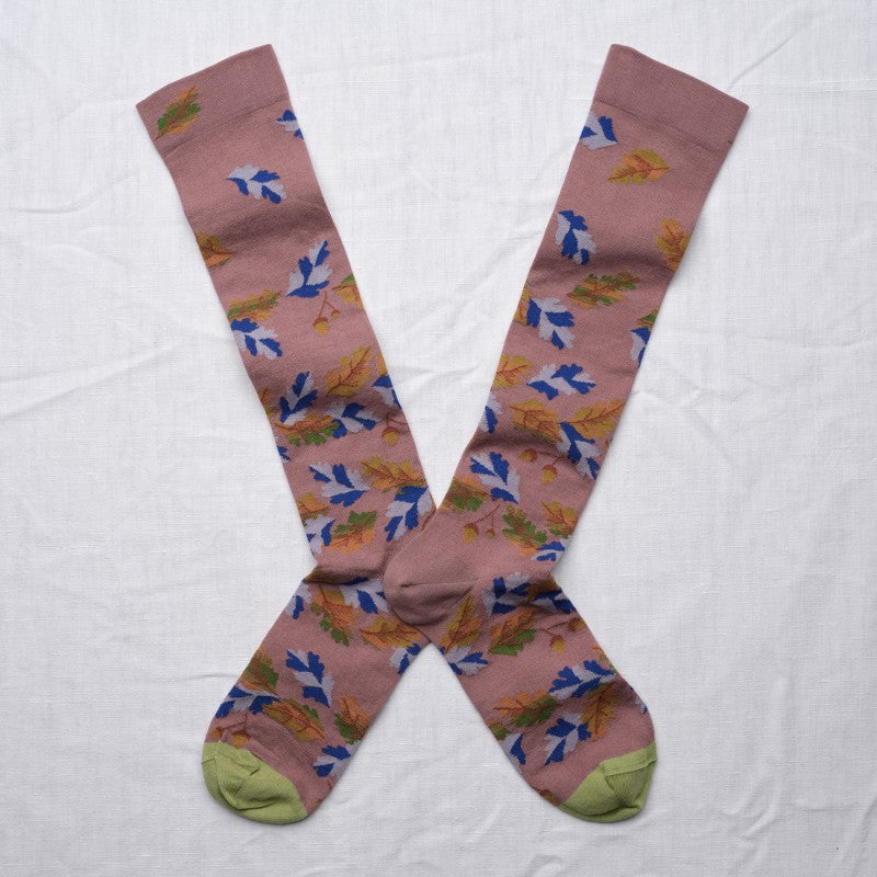 Chene raisin Knee Socks BO904 Bonne Maison