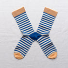 Cobalt Striped Socks CO601