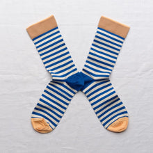 Cobalt Striped Socks CO601