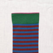 Cobalt Striped Socks CO601