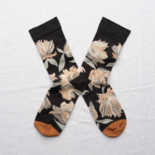 Fleur Faux Noir Socks NG401