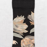 Fleur Faux Noir Socks NG401