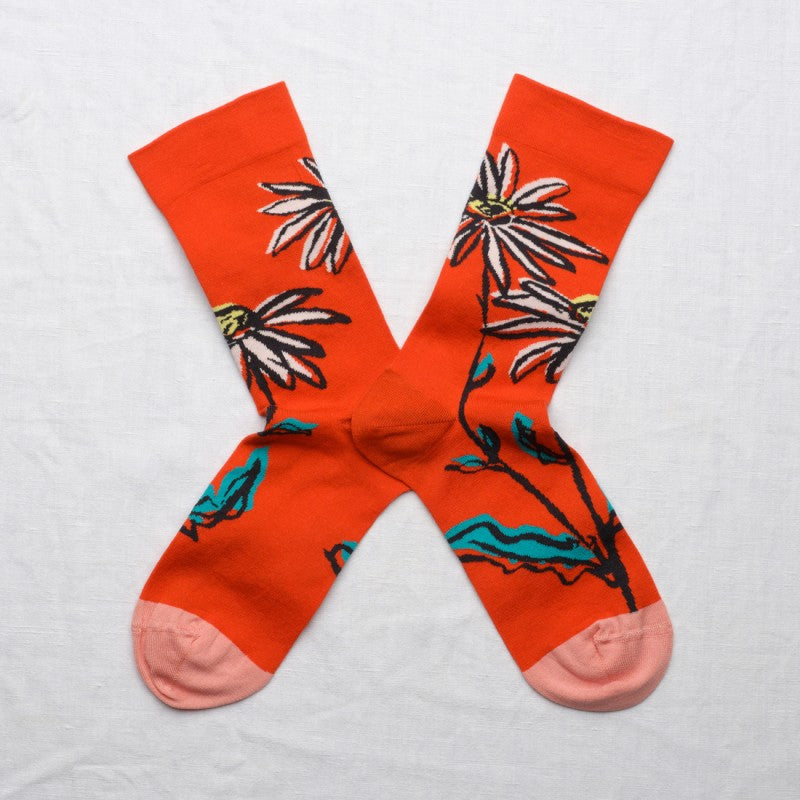 Fleur Vermillon Socks FC301