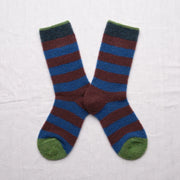 Mousse Indigo Striped Socks BCL206