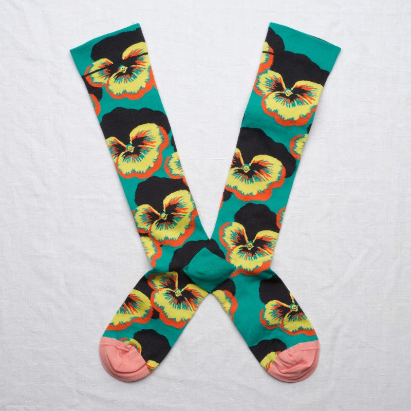 Pensées Viridien Knee Socks FC904