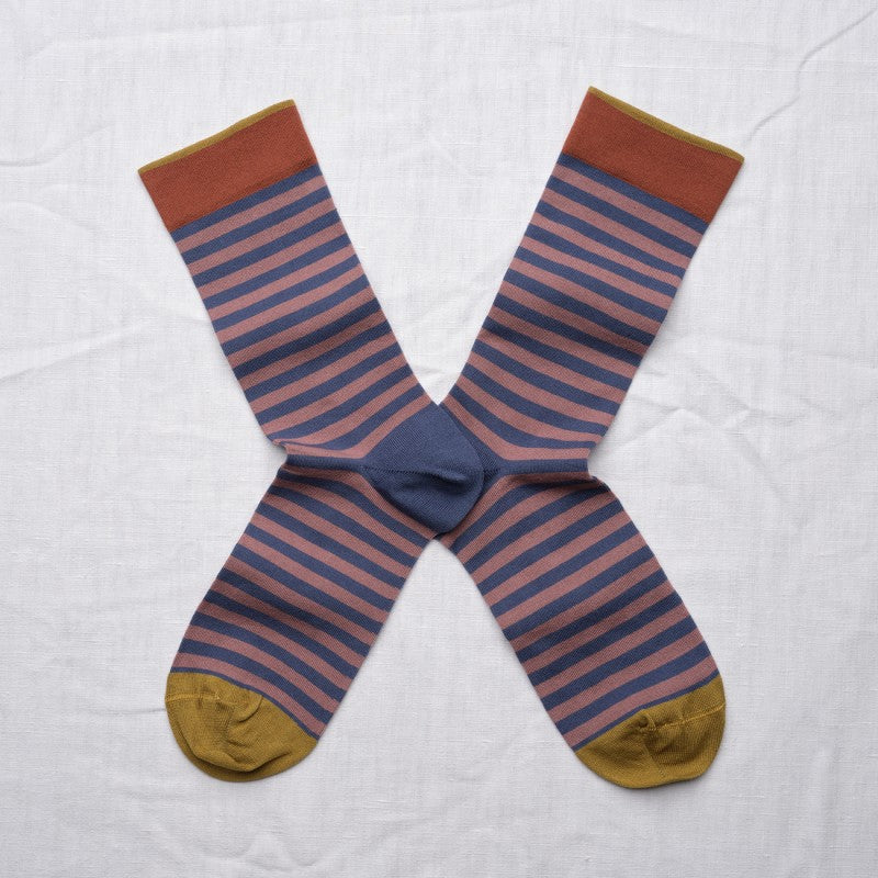 Rayures raisin Socks BO201
