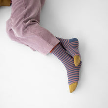 Rayures raisin Socks BO201 Bonne Maison