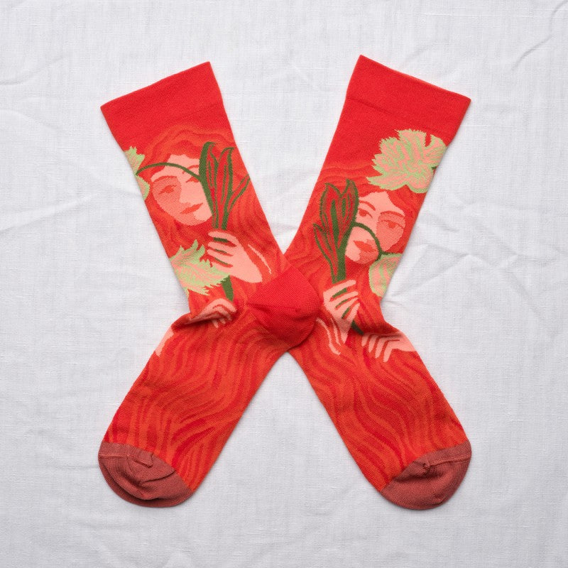 Visages rouge Socks CU401 Bonne Maison