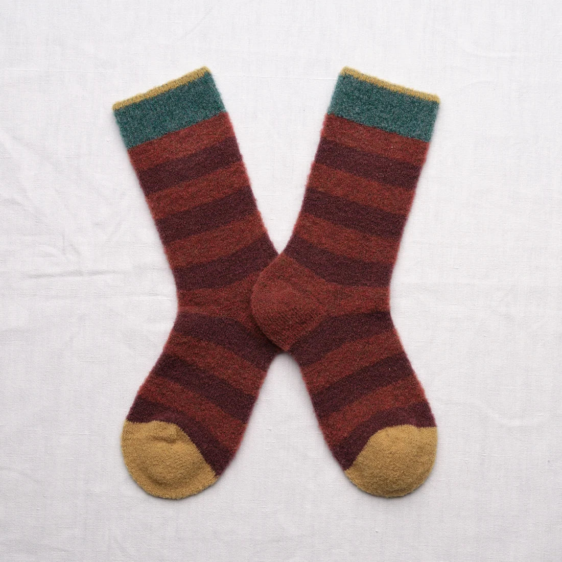 Mousse Rust Striped Socks BCL204
