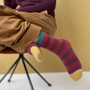 Mousse Rust Striped Socks BCL204