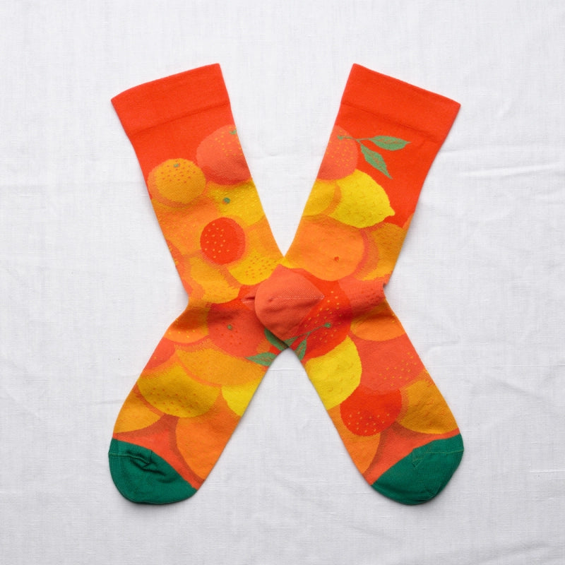Vermillion Citrus Socks CB601