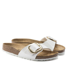 Madrid Big Buckle Narrow Fit Patent white Birkenstock