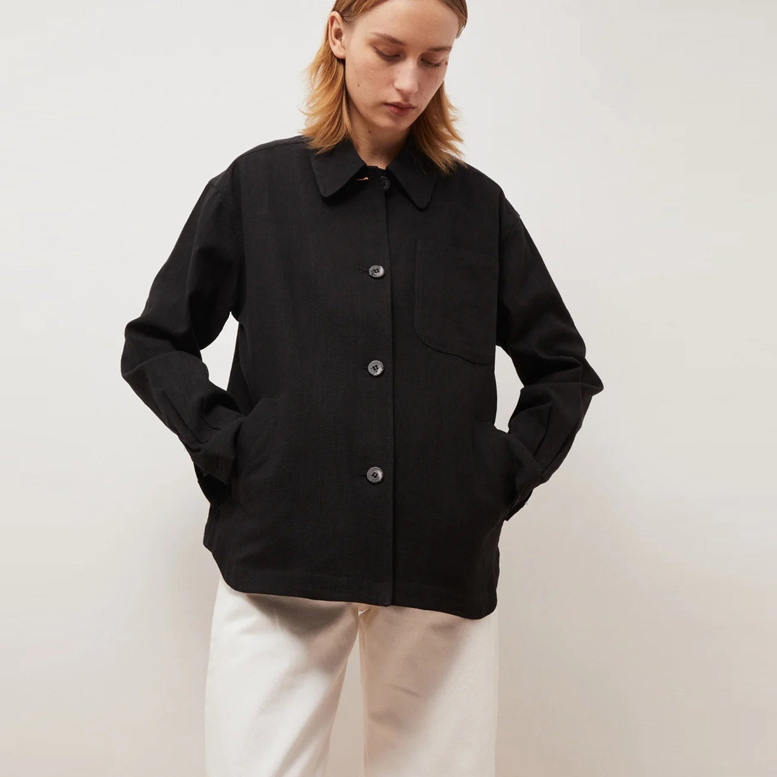 Ally Linen Shirt black