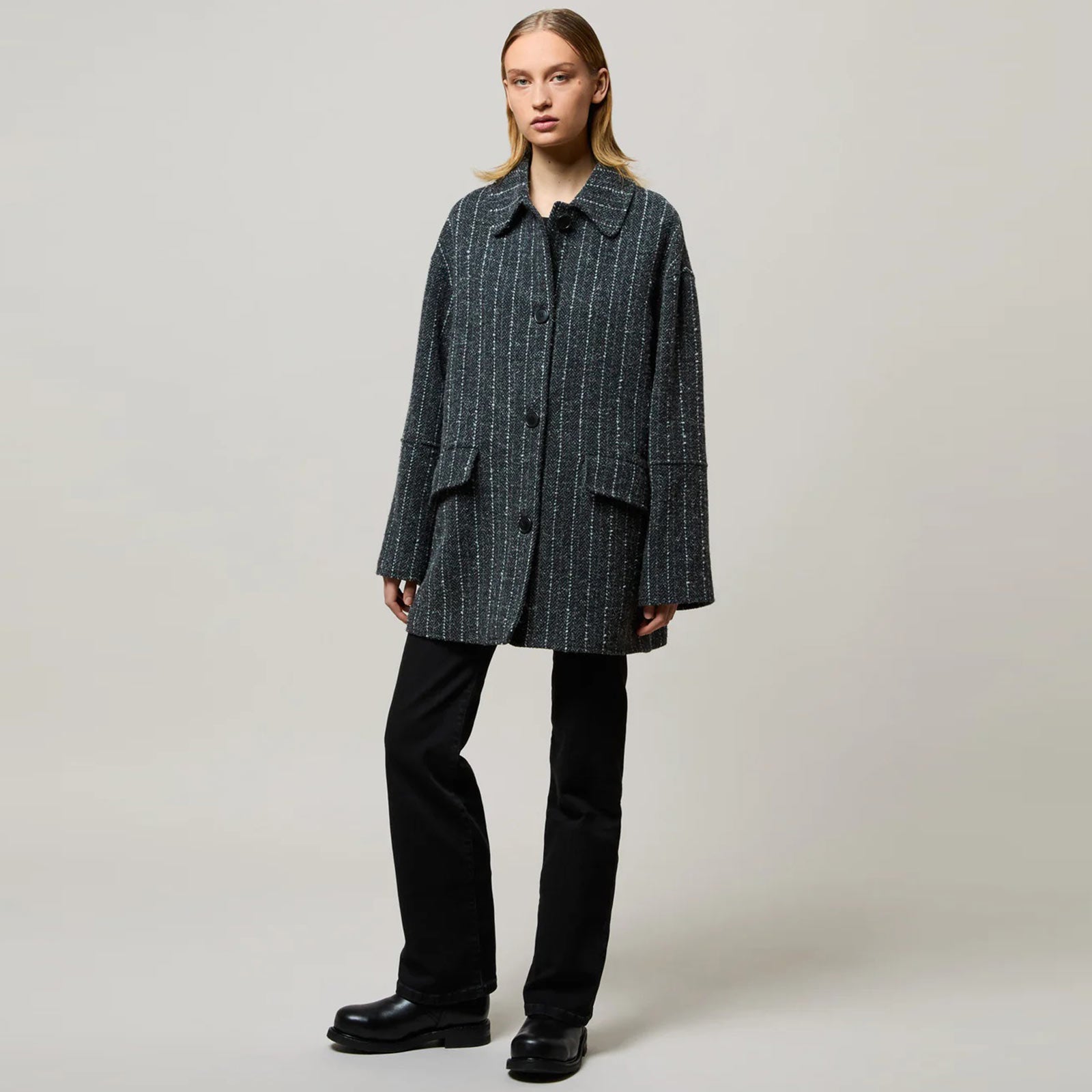 Edie Jacket pinstripe