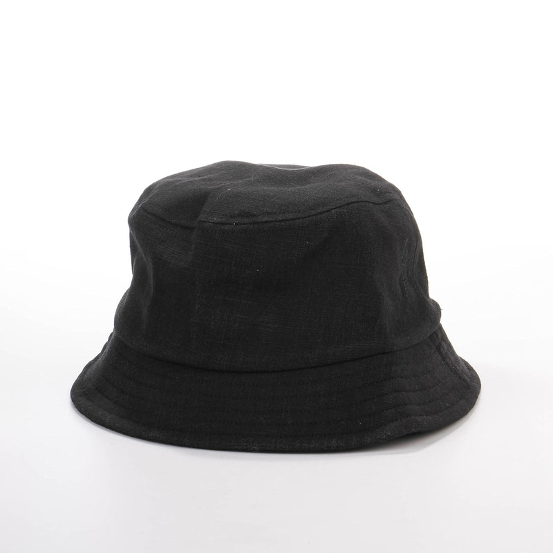 Shoom Linen Bucket Hat black