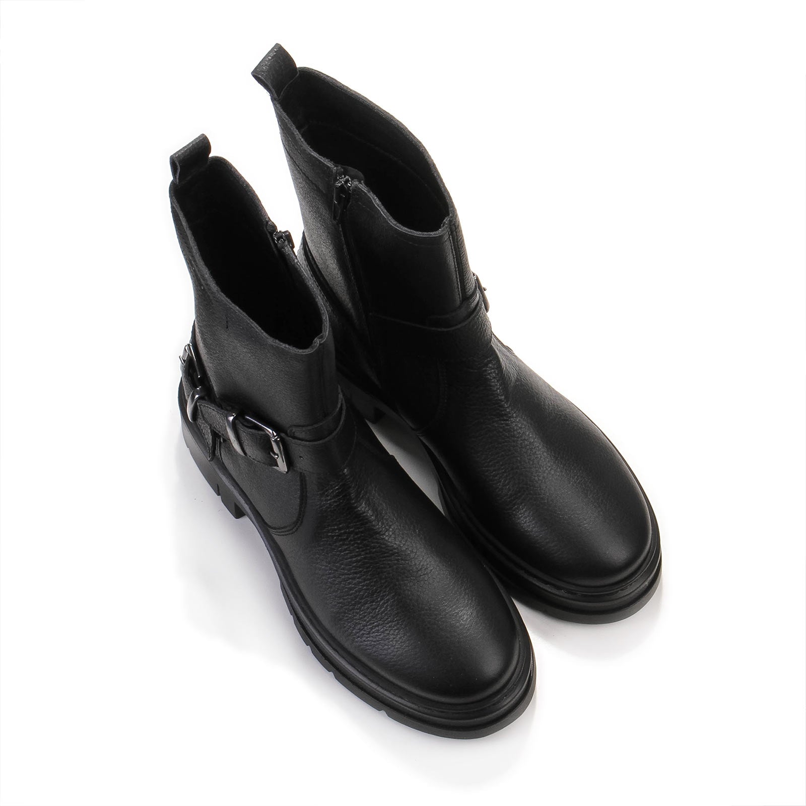 Yasmin Buckle Mid Boots black