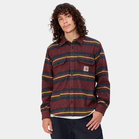 Oregon Shirt Jacket  starco stripe/bordeaux