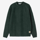 Anglistic Sweater speckeled dark scarab