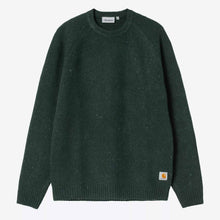 Anglistic Sweater speckeled dark scarab