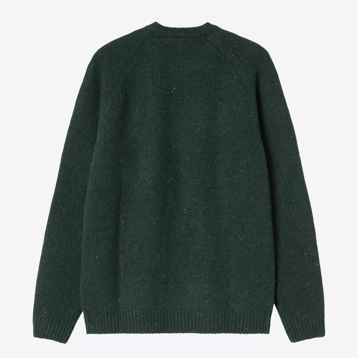 Anglistic Sweater speckeled dark scarab