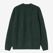 Anglistic Sweater speckeled dark scarab