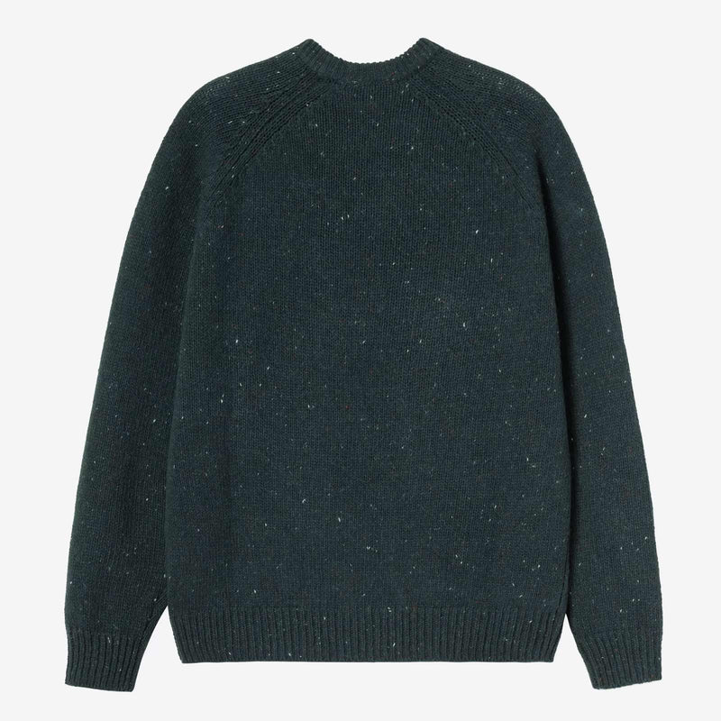 Anglistic Sweater speckeled deep lagoon Carhartt WIP