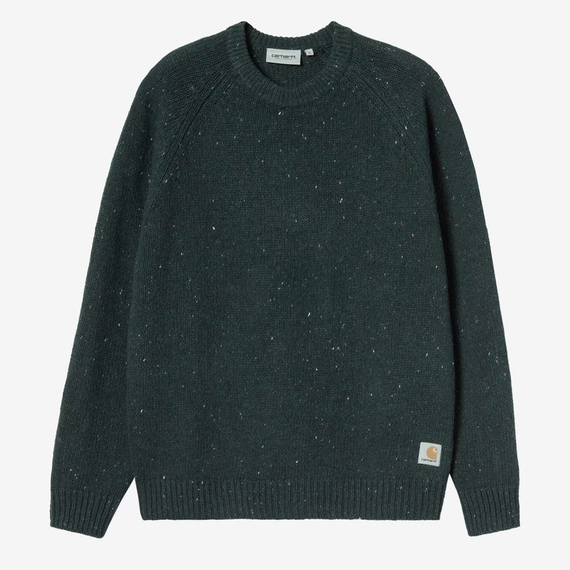 Anglistic Sweater speckled deep lagoon Carhartt WIP