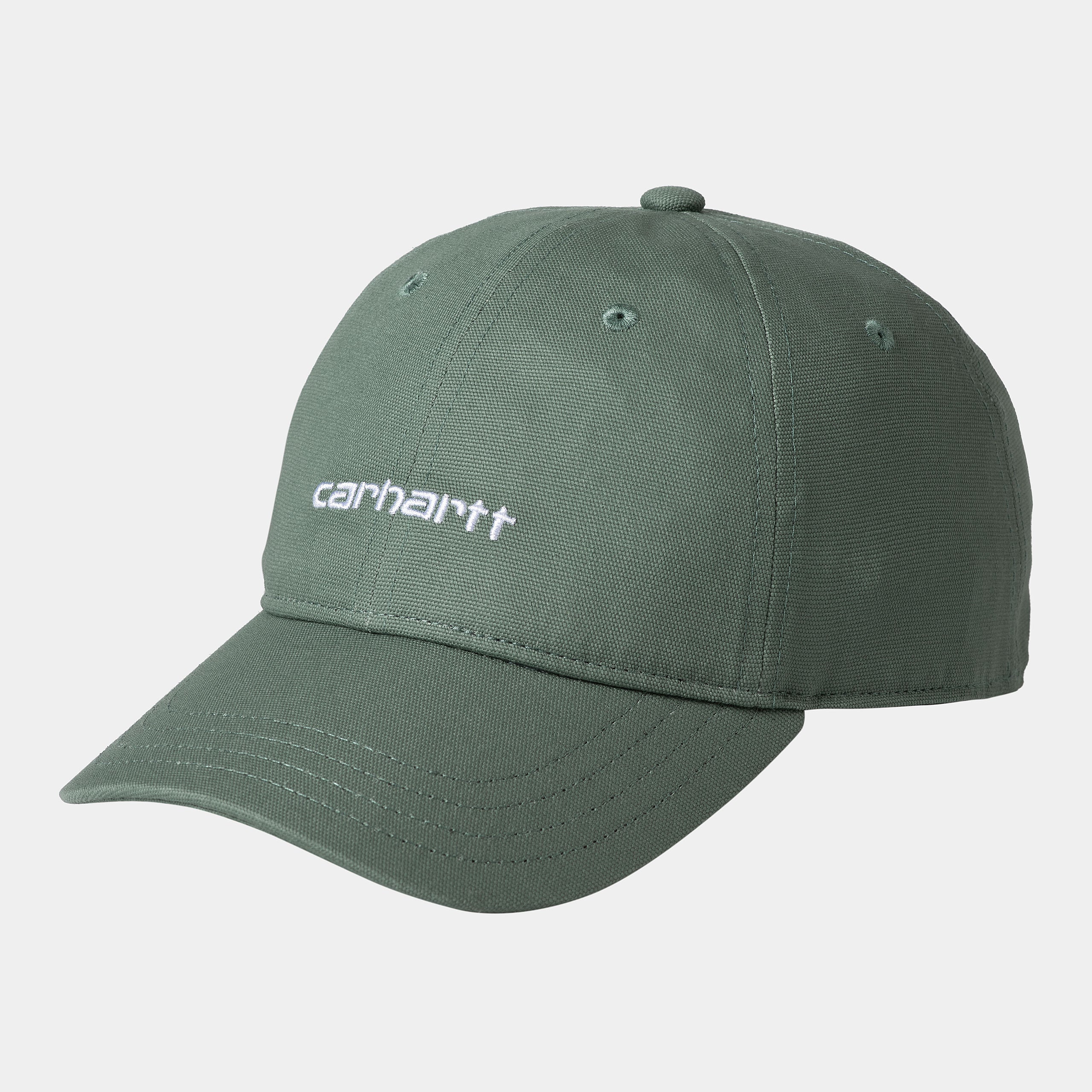 Canvas Script Cap park/white