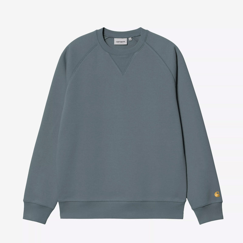Chase Sweat cozy blue/gold Carhartt WIP