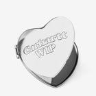 Heart Pocket Mirror silver