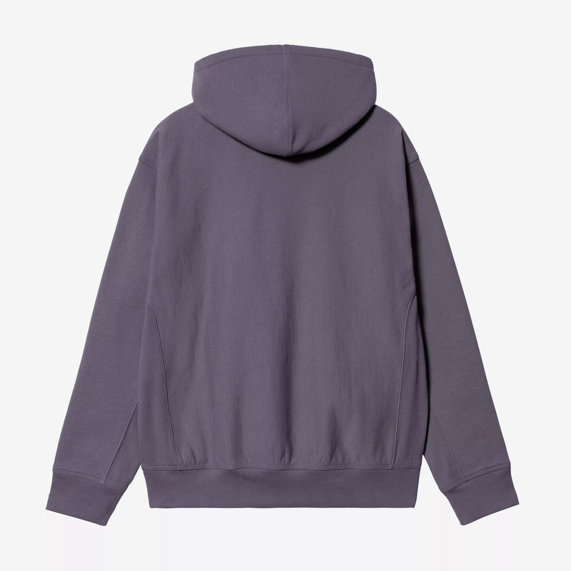 Hooded American Script Sweatshirt shady purple Carhartt WIP