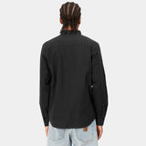 L/S Bolton Shirt black (garment dyed)