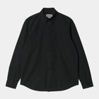 L/S Bolton Shirt black (garment dyed)