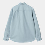 L/S Bolton Shirt frosted blue (garment dyed)